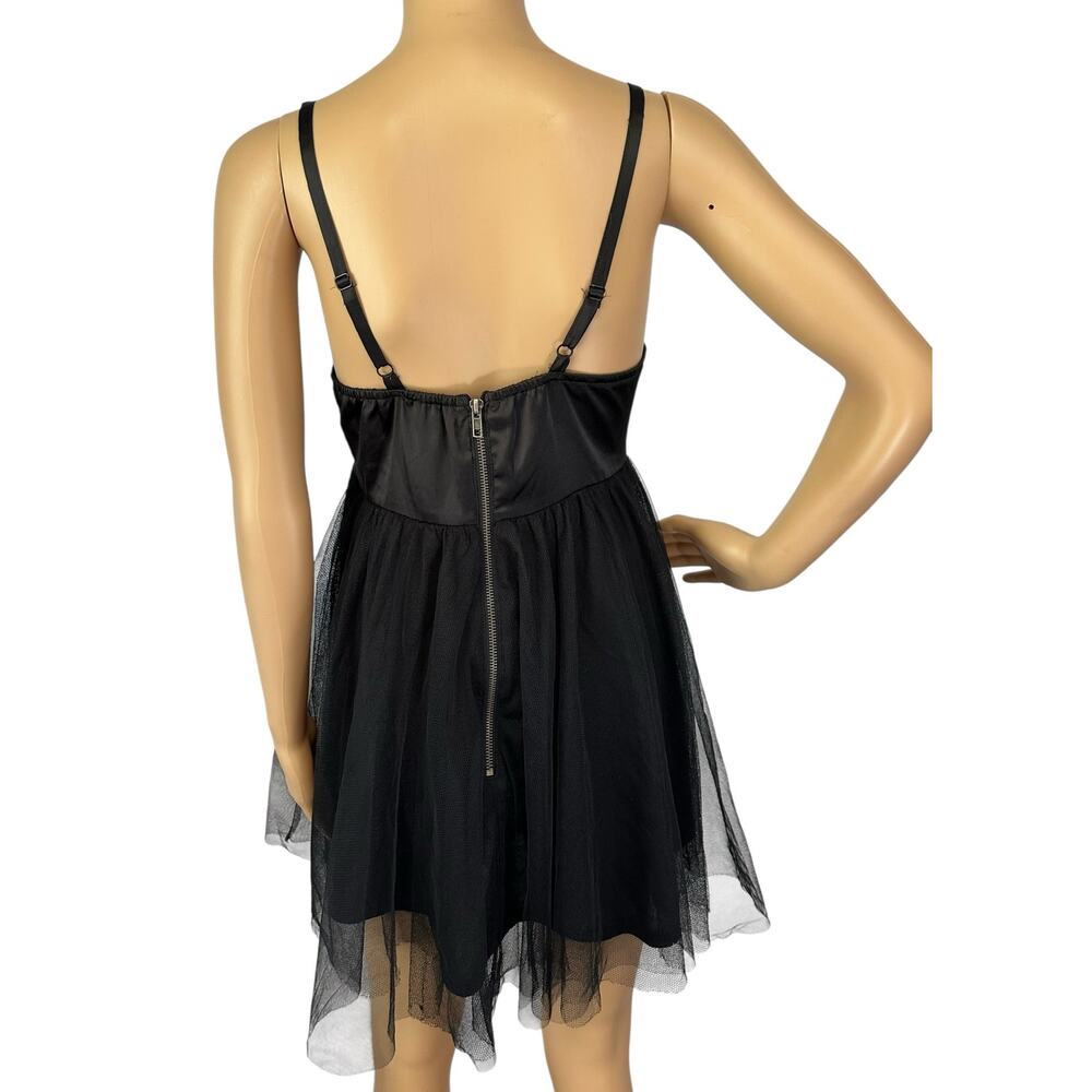 Hot Topic Studded Tutu Mini Dress Black Size M Tulle - Seen on WWE Diva AJ Lee - Picture 8 of 15